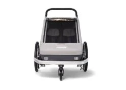 Croozer Kid Keeke 2 Kinderanhänger -Fahrrad Serie 121001620 croozer kid keeke 2 front 01 stone grey 2020 web 1000 x 1000