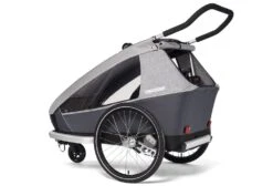 Croozer Kid Keeke 2 Kinderanhänger -Fahrrad Serie 121001620 croozer kid keeke 2 seite 02 stone grey 2020 web 1000 x 1000