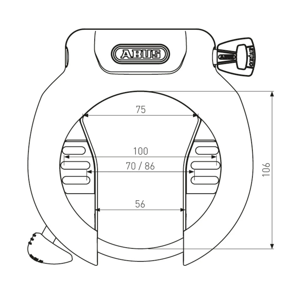 Abus Pro AMPARO 4750SL NR BK Rahmenschloss (mit Verpackung) 4 Abus Pro AMPARO 4750SL NR BK Rahmenschloss (mit Verpackung) – Bild 2