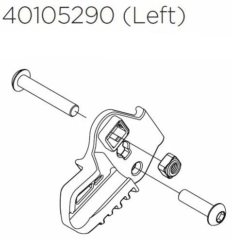Thule Chariot Cross 2 Ersatzteil CargoBag Hinge Bracket-L 17-X 3 Thule Chariot Cross 2 Ersatzteil CargoBag Hinge Bracket-L 17-X