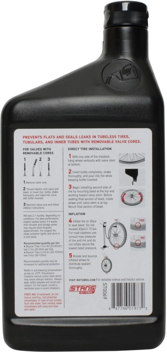 Stan's NoTubes Reifendichtmittel Quart 5 Stan's NoTubes Reifendichtmittel Quart – Bild 3