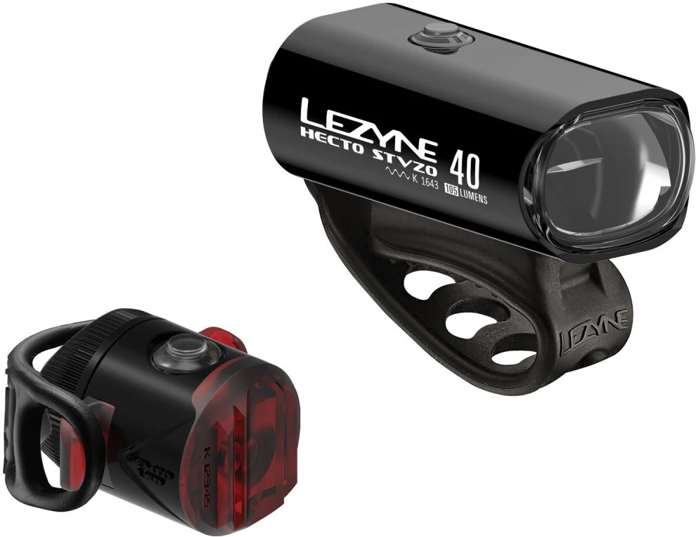 Lezyne LED Beleuchtungsset Hecto Drive 40 + Femto STVZO 3 Lezyne LED Beleuchtungsset Hecto Drive 40 + Femto STVZO