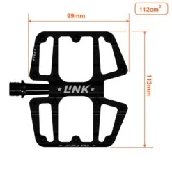 Tatze, LINK TI Flatpedal Mit Titanachse 22 Tatze, LINK TI Flatpedal Mit Titanachse -Fahrrad Serie link ti 7 black