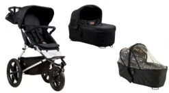 Mountain Buggy Terrain 2018 Onyx Incl. Babyschale Und Regenschutz Für Babywanne