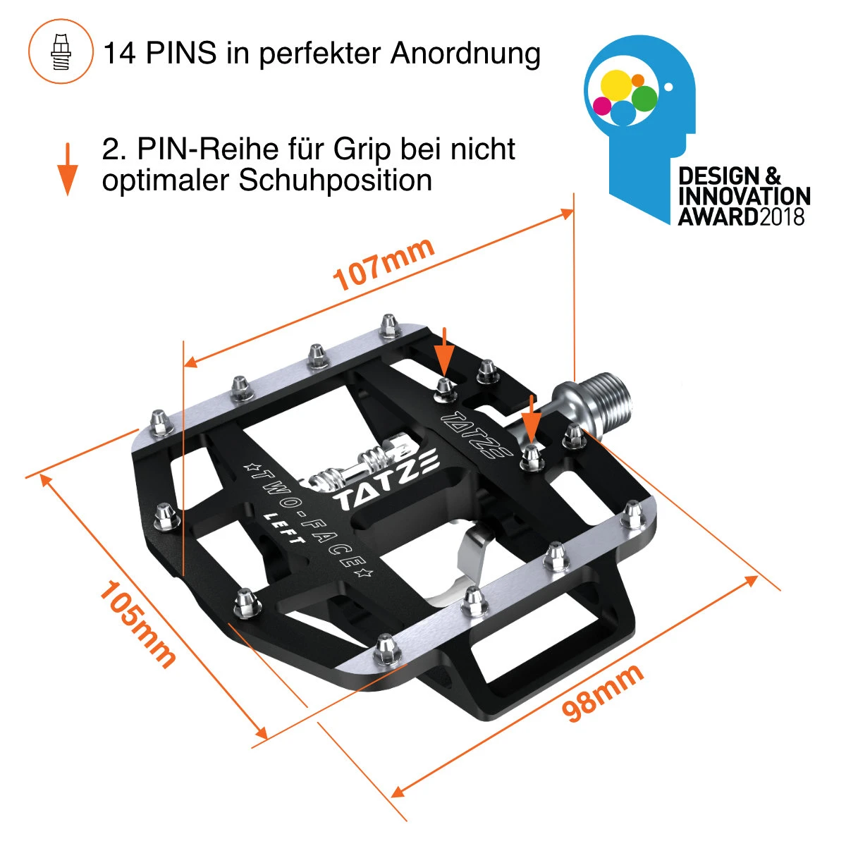 Tatze Two-Face Trailpedal 6 Tatze Two-Face Trailpedal – Bild 4