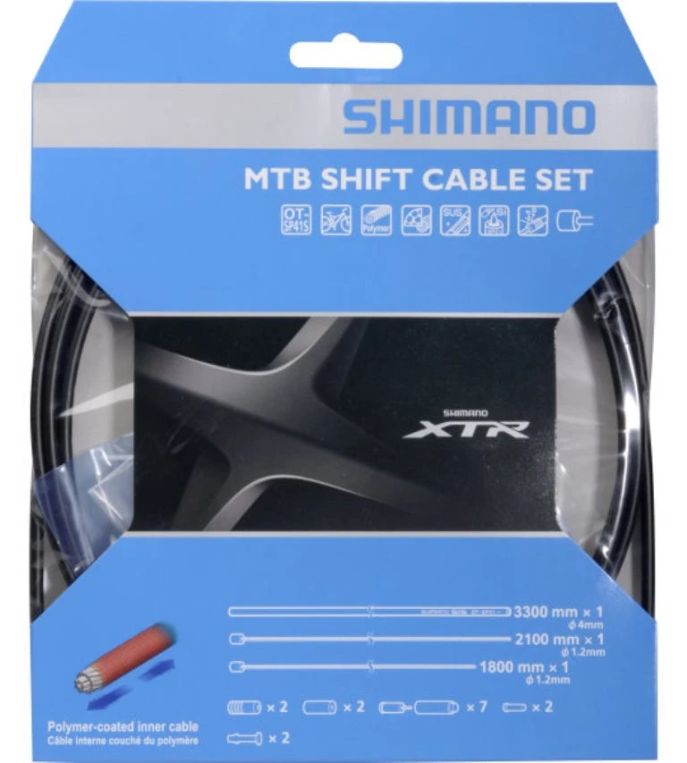 Shimano Schaltzug-Set MTB XTR Polymerbeschichtet 3 Shimano Schaltzug-Set MTB XTR Polymerbeschichtet